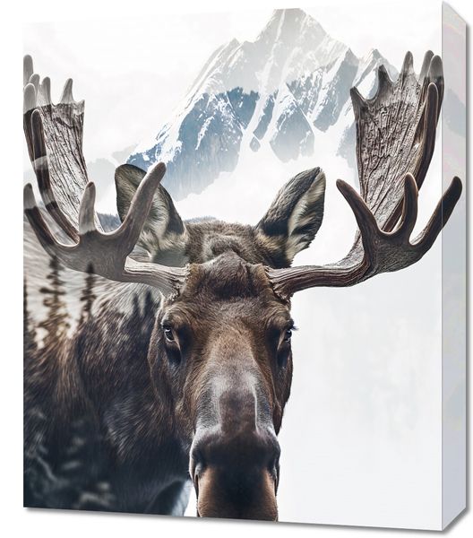 Obraz 50x60cm Łoś Duch Lasu zdjęcie 1