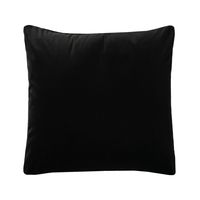 Poszewka CZARNA poduszka aksamitna ozdobna dekoracyjna 50X50CM