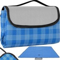 DUŻY SKŁADANY KOC PLAŻOWY PIKNIKOWY WODOODPORNY NA PIKNIK BIWAK 150x80