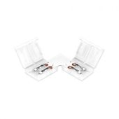 ZŁĄCZKA LED KĄTOWA 10MM L DO TAŚM LED 100SZT