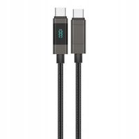 2 x Foneng Kabel USB-C Do USB-C Przewód Z Wyświetlaczem Szybkie Ładowanie 1