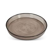 Patera dekoracyjna ze szkła LEA 16x16x2 czarna