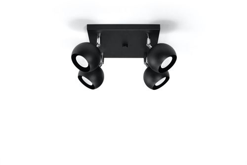 Plafon LAMPA sufitowa SL.0446 kwadratowa OPRAWA reflektorki kule balls czarne na Arena.pl