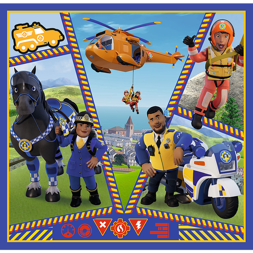 Puzzle "3in1" - Dzień Strażaka Sama Trefl 34868 na Arena.pl