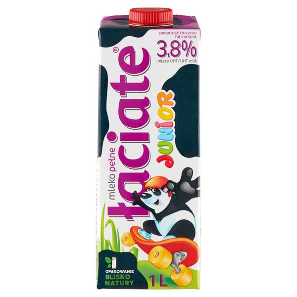 Łaciate Junior Mleko UHT 3,8 % 1 l zdjęcie 1