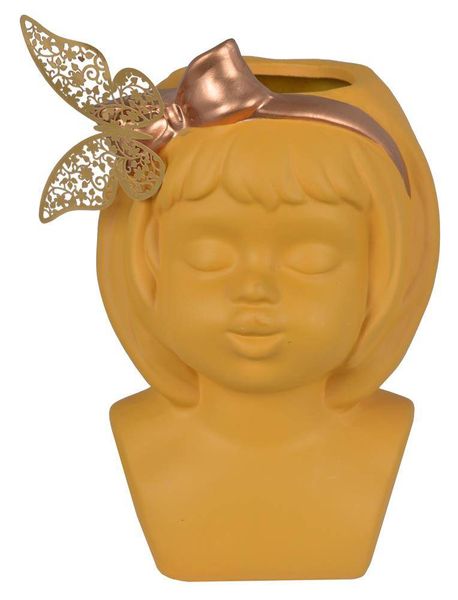 Wazon ceramiczny dziewczynka miodowa zdjęcie 1
