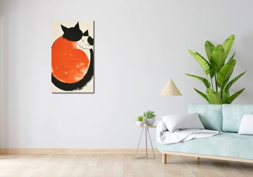 Obraz 50x90cm Yin i Yang Kotów na Arena.pl