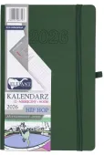 Kalendarz Książkowy 2026 A5 Tygodniowy Hip Hop, Zielony