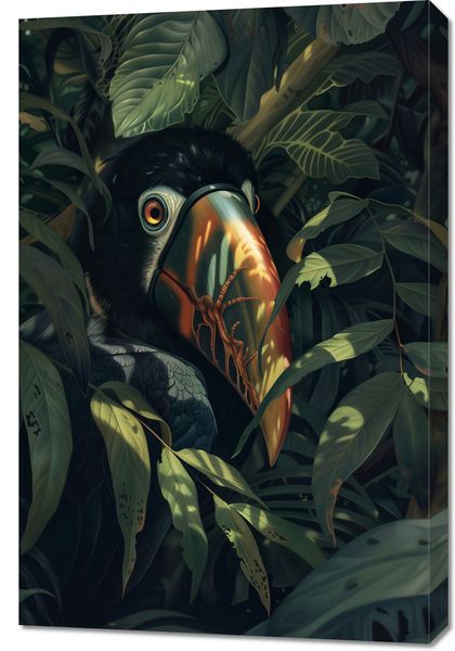 Obraz 60x90cm Skryty Tukan zdjęcie 1