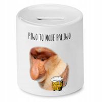 Skarbonka Nosacza Janusza Piwo To Moje Paliwo Z Nadrukiem Ze Zdjęciem