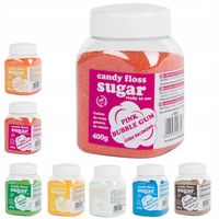 mix kolorowy smakowy cukier do waty cukrowej zestaw 8x 400g