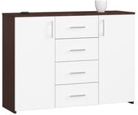 KOMODA K 45 110 cm WENGE / BIAŁA