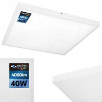 Panel LED lampa sufitowa natynkowy 40W kaseton plafon 60x60cm 4000K