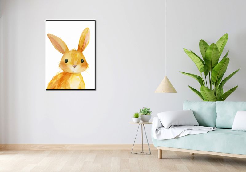 Plakat 67,5x95cm Słodki Zajączek zdjęcie 4