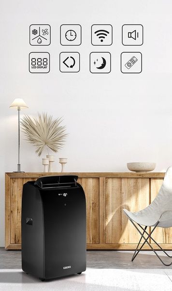 Klimatyzator przenośny ELIO 3,5kW osuszacz 40l WiFi + uszczelka ClimaLock zdjęcie 7