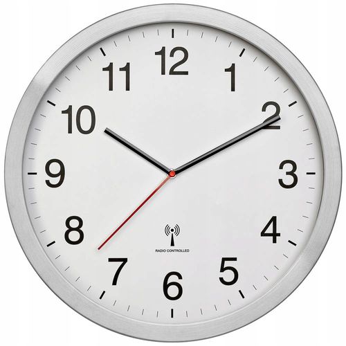 Zegar ścienny sterowany radiowo 40cm DCF77 na Arena.pl
