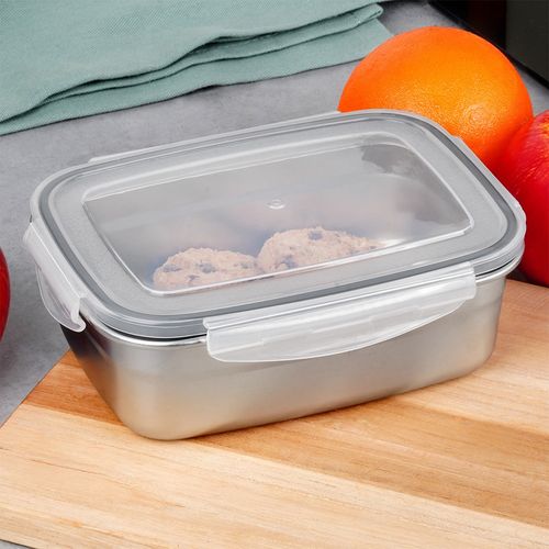 Pojemnik na Żywność Obiad Kuchenny Stalowy z Uszczelką Lunchbox 700 ml na Arena.pl