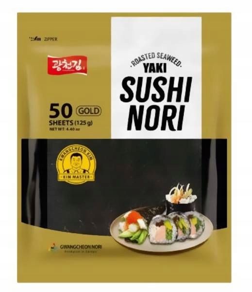 Algi Glony do sushi Nori GOLD 50 szt. zdjęcie 1
