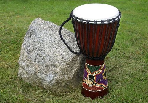 Bęben djembe - etniczny instrument z Afryki 70 cm na Arena.pl
