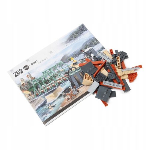 Klocki Bitwa Na Moście Jeep W Pułapce Armia Wojsko BUNKIER DZIAŁO 8 FIGUREK na Arena.pl