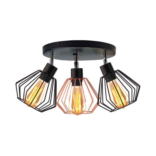 Plafon 3-płomienny loft regulowany GIJON LOFT na Arena.pl