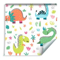 Tapeta Dla Dzieci - Zabawne Dinozaury Jak z Kreskówki