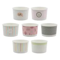 kubeczek pap. na lody pastel 245 ml 25 szt.