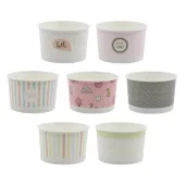 kubeczek pap. na lody pastel 245 ml 25 szt.