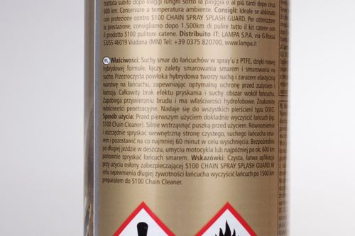 S100 DRY LUBE CHAIN SPRAY smar do łańcucha +GRATIS na Arena.pl