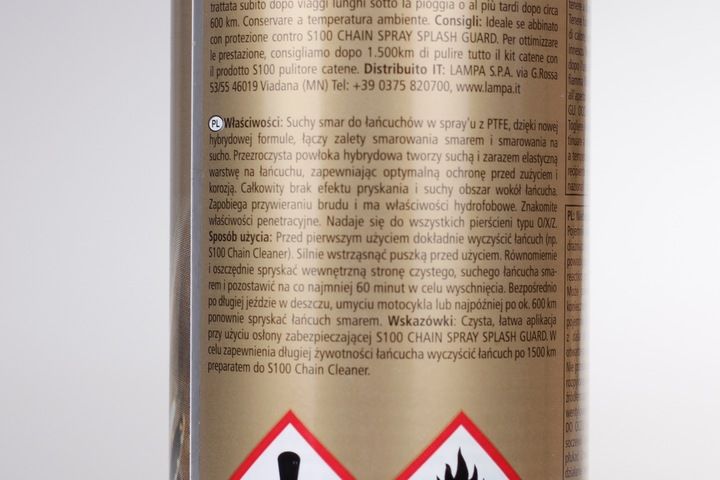 S100 DRY LUBE CHAIN SPRAY smar do łańcucha +GRATIS zdjęcie 3