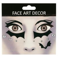 tg66288 naklejki na twarz makijaż make up halloween 3d kryształki