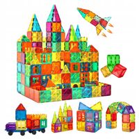 100EL. KLOCKI MAGNETYCZNE KONSTRUKCYJNE EDUKACYJNE UKŁADANKA ZABAWKI