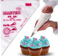 RĘKAW CUKIERNICZY JEDNORAZOWY WORKI DO TORTÓW DEKORATOR DO KREMÓW 25szt M