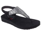 Skechers damskie sandały japonki Meditation - Glamorous Muse 119774-BLK 36