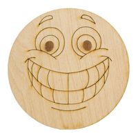 Ozd. drewniana emotka 1 ECODECO