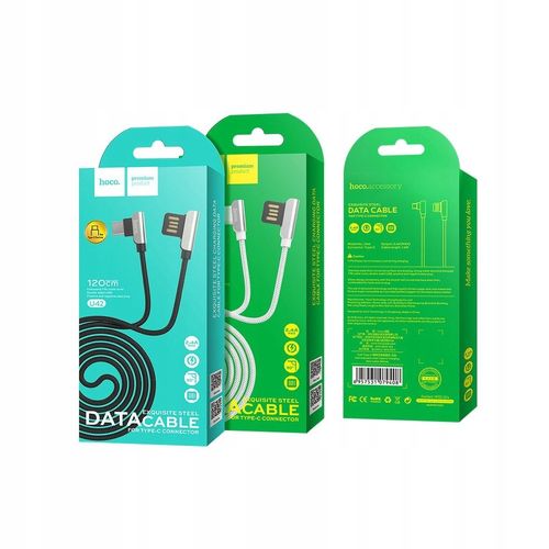 HOCO Kabel kątowy Kąt USB-C 2.4A 120cm 1.2M na Arena.pl