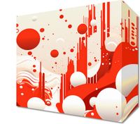 Obraz 20x20cm Krwiście Czerwone Wibracje