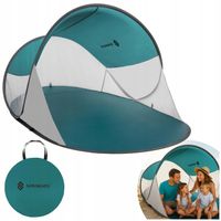 NAMIOT PLAŻOWY SAMOROZKŁADAJĄCY DUŻY PARAWAN TURYSTYCZNY NA PLAŻĘ XXL 50 UV