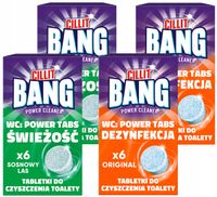 Cillit Bang Tabletki do czyszczenia WC Mix Sosnowy Las Oryginal 4x 6szt