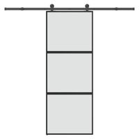 Drzwi przesuwne z zestawem okuć Szkło hartowane i aluminium