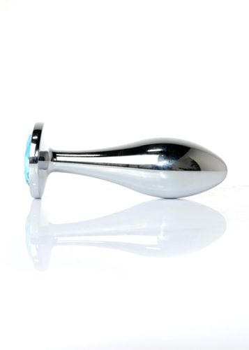 plug jewellery silver plug  light blue l na Arena.pl
