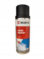 WURTH Lakier Czarny Mat Satyna Spray Szybkoschnący RAL9005 400ml Zestaw2szt