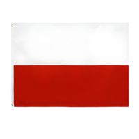 Flaga Polska 150 cm x 90 cm Materiał poliester Rozmiar 150x90