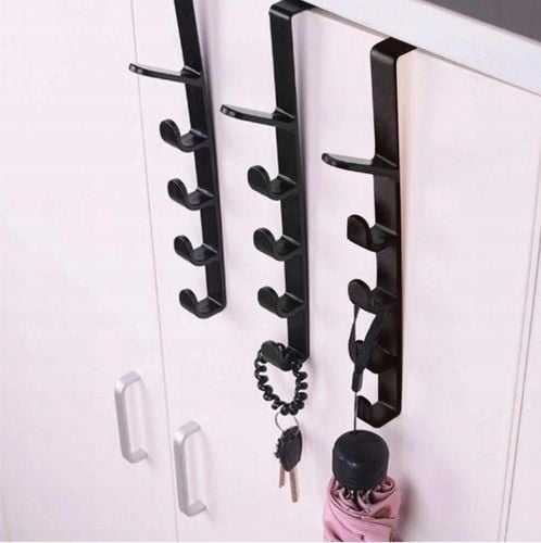 WIESZAK NA DRZWI DO ŁAZIENKI PRZEDPOKOJU NA SZAFKĘ BEZ WIERCENIA 5 HACZYKÓW na Arena.pl