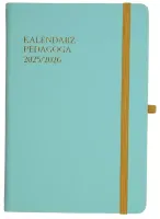Kalendarz Pedagoga A5 2025-2026 Salsa, Akwamaryna