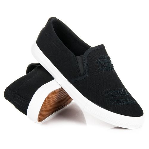 Czarne trampki slip on r.36 na Arena.pl