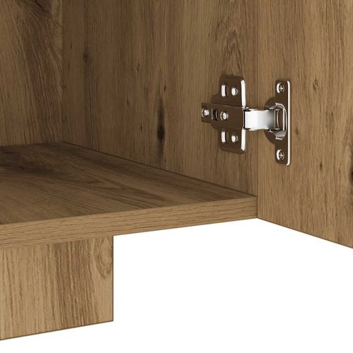 Szafka pod TV z oświetleniem LED, dąb artisan, 160x35x40 cm na Arena.pl