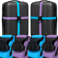 4X PAS ZABEZPIECZAJĄCY DO WALIZKI TORBY BAGAŻU MOCNY PASEK SPINAJĄCY BAGAŻ