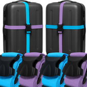 4X PAS ZABEZPIECZAJĄCY DO WALIZKI TORBY BAGAŻU MOCNY PASEK SPINAJĄCY BAGAŻ