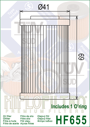 Filtr oleju HifloFiltro HF655 na Arena.pl